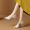 【预售5天】优雅百搭细高跟，里外全皮露趾凉鞋HY&M900-1 商品缩略图7