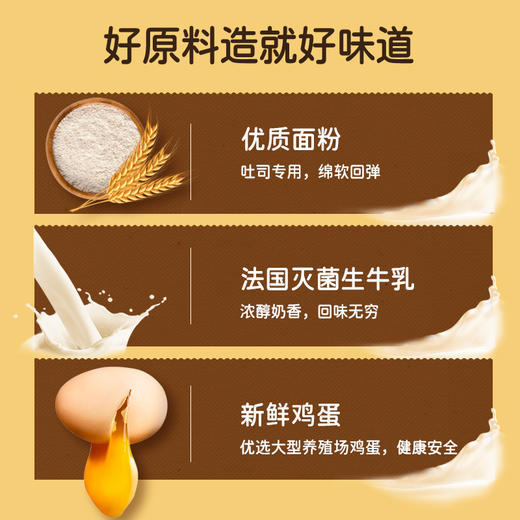 面包计划 厚切牛乳吐司面包 一箱550g/6包三种口味可随意拼【基地直邮到家】 商品图7