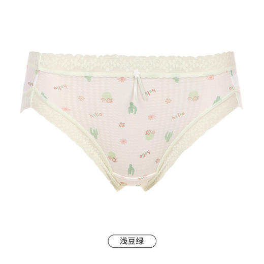 都市丽人健康系列薄透丝滑内裤女锦纶网布女士内裤速干中腰三角内裤LK42A3 商品图13