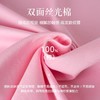 高端120支双面液氨丝光棉t恤女夏短袖圆领V领纯色长绒棉套头t恤女 商品缩略图2