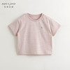马克珍妮男童清新条纹圆领短袖T恤儿童上衣2024年夏装新款240583 商品缩略图2