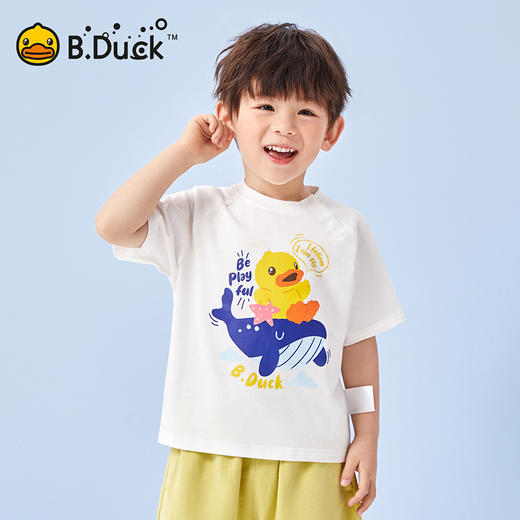 B.Duck小黄鸭童装夏季短袖T恤90-130 BF2501027 商品图2