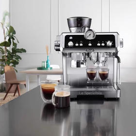 Delonghi/德龙半自动咖啡机家用泵压智能研磨一体意式EC9355.M
