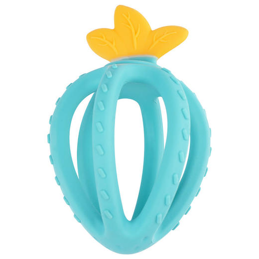 小雅象草莓婴儿磨牙棒咬胶软硅胶玩具可水煮宝宝立体安抚牙胶 商品图4