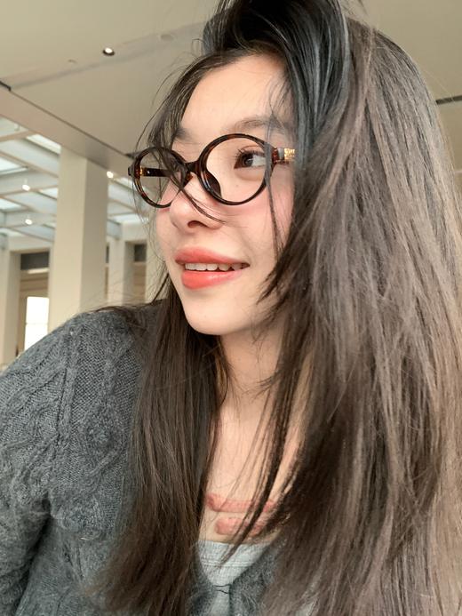 M家知识分子椭圆板材眼镜框平光镜（不防蓝光） 商品图5