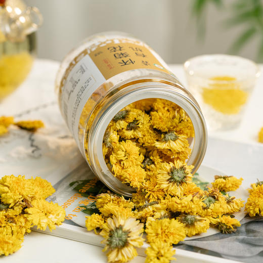 【京东快递】有机菊花茶| 怀菊，人工朵朵精选，有机种植没有用杀虫剂，可能会有小虫，一定先洗茶再饮用。30克/瓶 商品图2