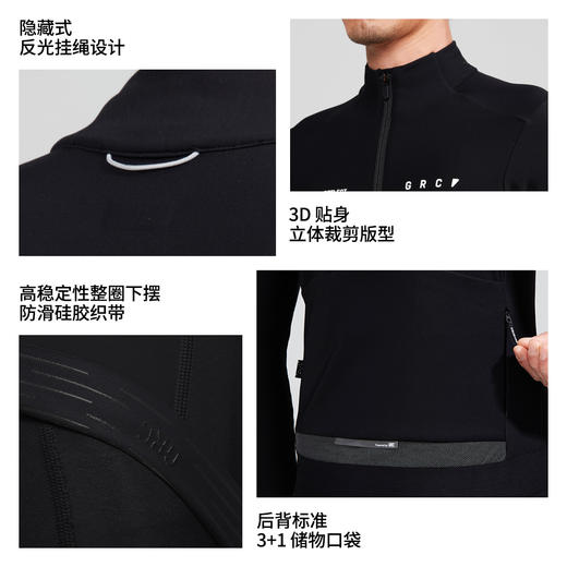 GRC桀骜无尽科技系列LAB LOGO秋冬抓绒骑行服夹克男 商品图3