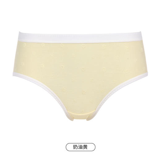 都市丽人基础系列舒肤棉内裤女提花纯棉女士内裤低腰平角内裤LK45A6 商品图9