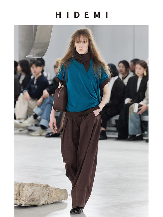 HIDEMI “我们的第一件龟背T”系列美利奴羊毛基础款简约柔软圆领打底衫 商品图0