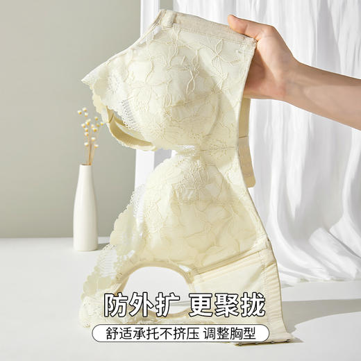 雅黛丽内衣小胸聚拢显大性感蕾丝文胸无钢圈收副乳防下垂美背胸罩 商品图2