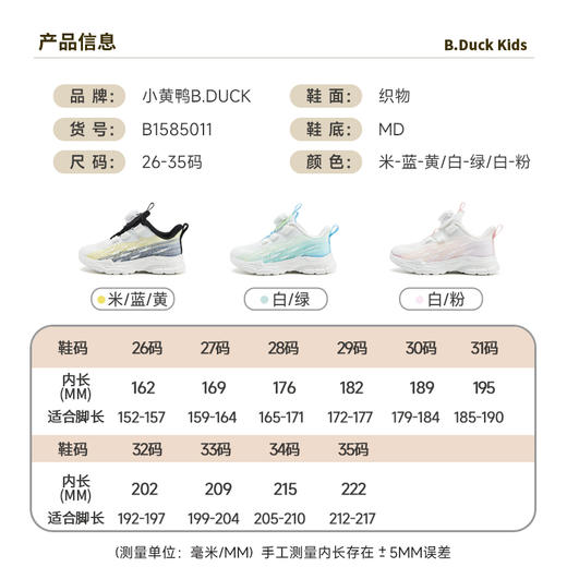 B.Duck小黄鸭童鞋夏季运动鞋26-35 B1585011 商品图1