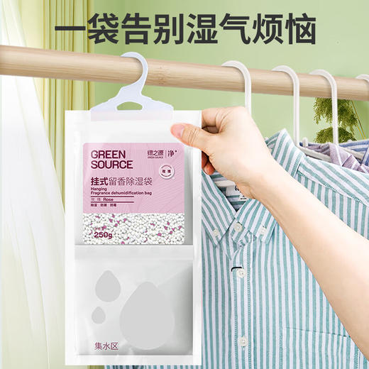 绿之源除湿袋剂可挂式衣柜除湿吸湿吸潮宿舍房间防潮袋玫瑰香型 商品图1