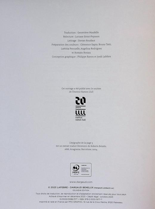 预售 【中商原版】法漫 无言之证 巴塞罗那插画师 侦探漫画 Je suis leur silence 法文原版 Jordi Lafebre 绘本 商品图8