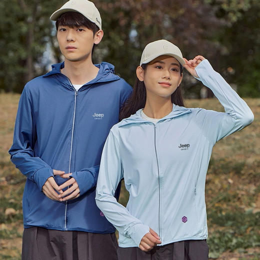JEEP吉普防晒衣丨10万+透气微孔，男女同款防紫外线，冰爽透气，这个夏天不怕晒~ 商品图2