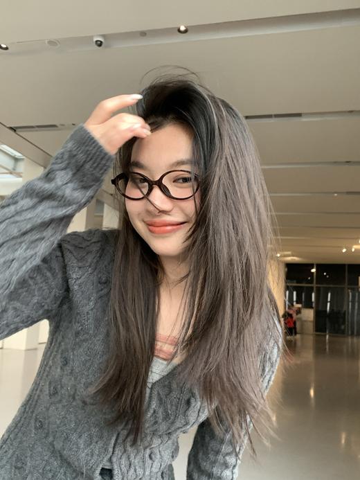 M家知识分子椭圆板材眼镜框平光镜（不防蓝光） 商品图2