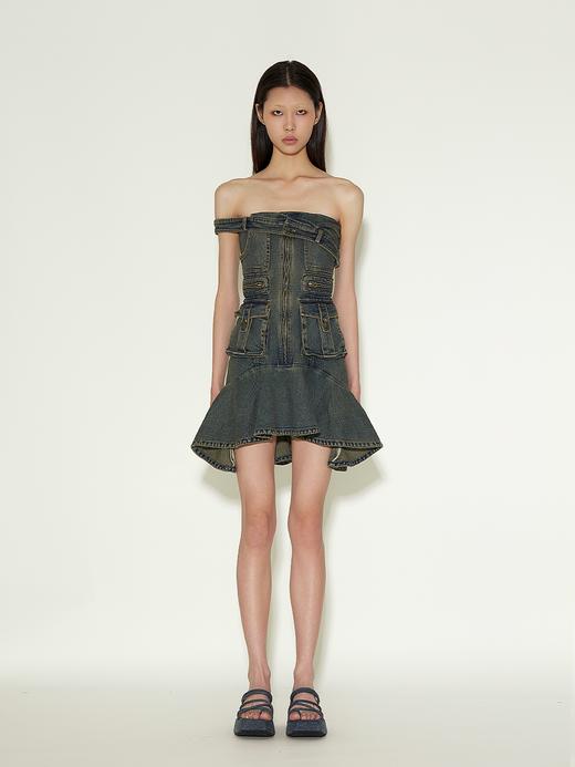 dislocation工装抹胸裙 商品图0