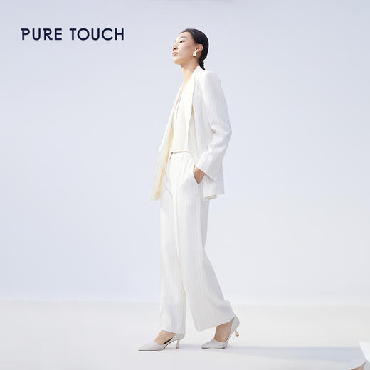 pure touch条纹西裤醋酯纤维1368241028 商品图3
