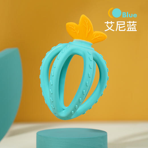 小雅象草莓婴儿磨牙棒咬胶软硅胶玩具可水煮宝宝立体安抚牙胶 商品图7