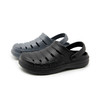 西遇厚底洞洞鞋男2024新款夏季简约休闲黑色沙滩凉鞋软底外穿拖鞋21545546 商品缩略图0