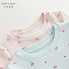 马克珍妮2024年夏装新款女童甜美草莓满印打结短袖T恤240739 商品缩略图2