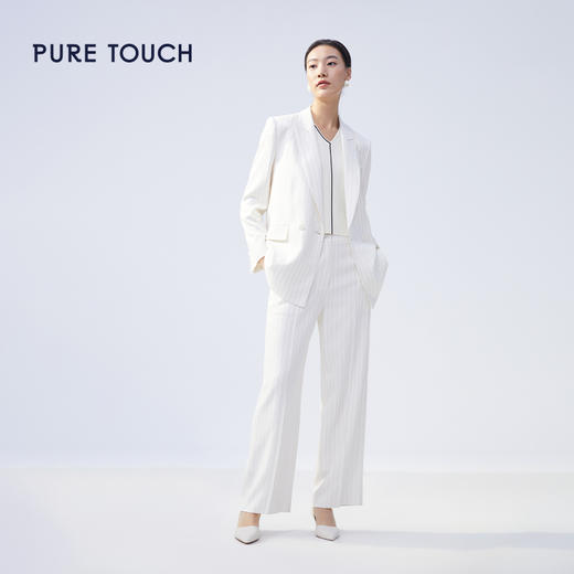 pure touch条纹西裤醋酯纤维1368241028 商品图2