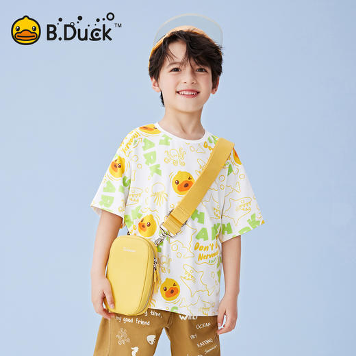 B.Duck小黄鸭童装夏季短袖T恤105-150 BF2501023 商品图2
