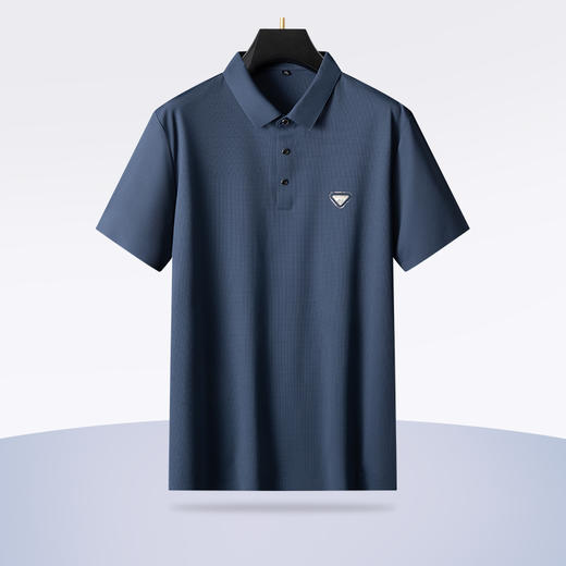 【冰丝高弹】【新款DPS】大依优型大码男装短袖Polo衫翻领加肥加大透气吸汗夏季上衣半袖t恤夏装 商品图1