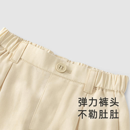 【高定系列】英氏婴童裤子夏季凉爽棉麻中裤男宝休闲裤子 商品图4