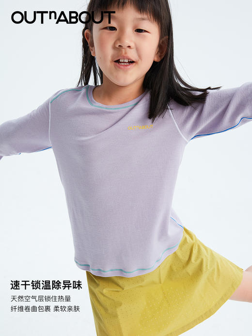 OUTnABOUT出门走走 24ss可机洗美丽奴羊毛打底长袖T恤 商品图3