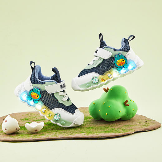 B.Duck小黄鸭童鞋夏季运动鞋灯鞋23-30 B1583957 商品图3