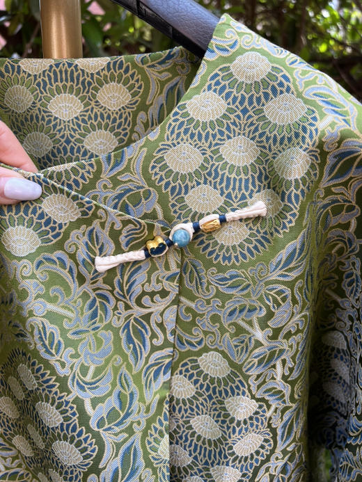 106-3高端新中式 九子菩提 百分百宋锦盘口外套上衣  温润亲肤有质感 商品图4