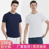2024高端190g高支双面液氨丝光棉t恤男匹马棉圆领白小T短袖t恤男 商品缩略图0