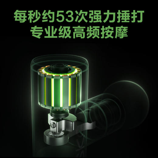 SKGF3-2肌肉放松器迷你按摩枪按摩器颈膜枪 牛油果绿 商品图2