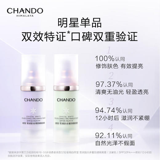 自然堂  雪润皙白多重防晒隔离霜SPF35PA+++30mL 商品图2