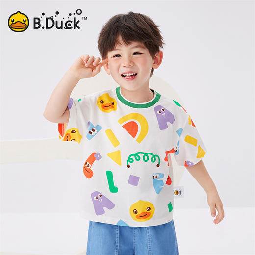B.Duck小黄鸭童装夏季短袖T恤90-130 BF2501075 商品图2