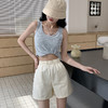 2024棉麻工装短裤 夏季薄款高腰A字休闲显瘦阔腿短裤 商品缩略图3