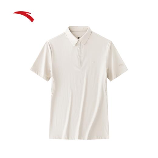 【L/2XL断码】安踏冰丝POLO丨防紫外线UPF50+防晒短袖女针织翻领t恤162426109【库存有限，如无货将做退款，介意慎拍！】 商品图0