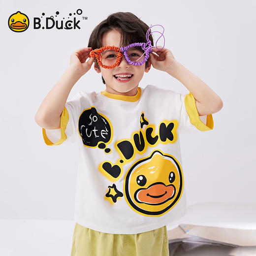 B.Duck小黄鸭童装夏季短袖T恤105-150 BF2501093 商品图4