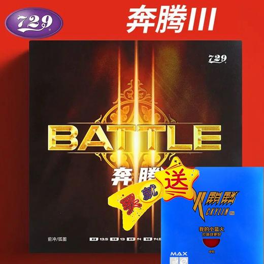 新款友谊729乒乓球胶皮奔腾3省队乒乓球拍胶皮奔腾3 III 反胶套胶 商品图0