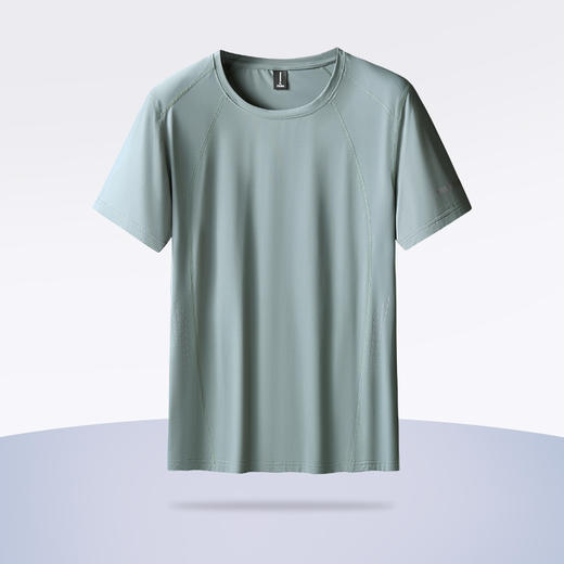 【冰丝速干】【新款DK】大依优型大码圆领短袖T恤夏季加肥加大肥佬休闲宽松透气上衣男士半袖夏装 商品图2