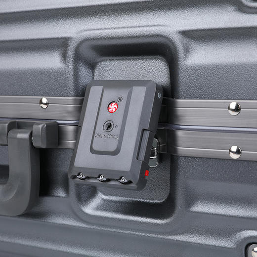 【出行无忧】高端铝框旅行箱20/24/26寸灰色红色大容量TSA密码锁轻音万向轮 商品图3