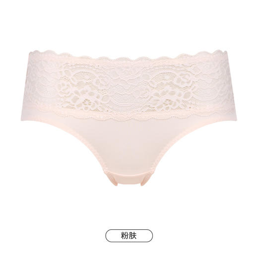 都市丽人时尚系列蕾丝网布内裤女蕾丝女士内裤低腰三角内裤LK43E3 商品图11