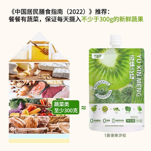 【可以喝的蔬果沙拉！】液体沙拉液体复合果蔬汁饮料蔬果，沙拉益生元膳食纤维代餐植物饮果-lm！-ry 商品图2