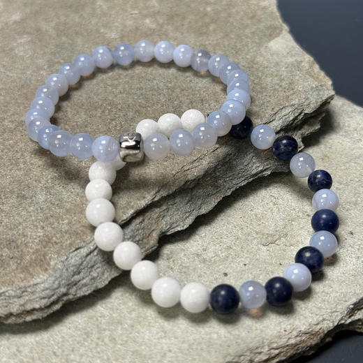 北京仓｜Alexander Lynggaard-Dubai-迪拜 白山玉 玛瑙 钠长石 手链（6mm）［丹麦设计师］ 商品图8