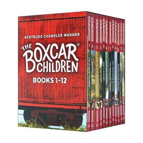 棚车少年英文原版全套1-12册礼盒装 The Boxcar Children Bookshelf 语章节桥梁书 美国经典儿童读物 探险励志故事小说书籍