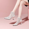 【预售5天】优雅气质高跟水钻网纱，粗跟镂空网靴YSML-D787-K721-1 商品缩略图0
