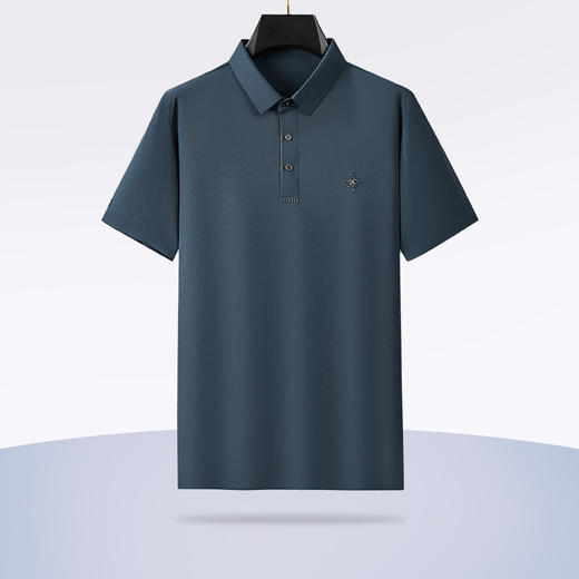 【冰丝高弹】【新款DWN】大依优型大码短袖Polo衫翻领加肥加大男装大号大码上衣男士休闲半袖夏季 商品图1