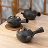 【非同款】美浓烧（Mino Yaki）常滑烧日本进口手作紫砂黑泥富仙手绘樱花复古粗淘过滤泡茶壶茶具 商品缩略图0