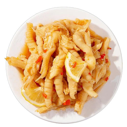 肉大哈酸辣无骨鸡爪500g*4开罐即食零食休闲小吃蒜香酸辣无骨鸡爪 商品图0