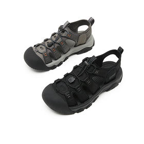 西遇厚底凉鞋男新款夏季户外沙滩黑色增高溯溪鞋镂空运动鞋22145532